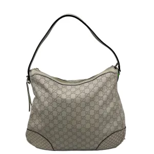 GUCCI GG Guccissima Leather Hobo Bag Ivory 336754