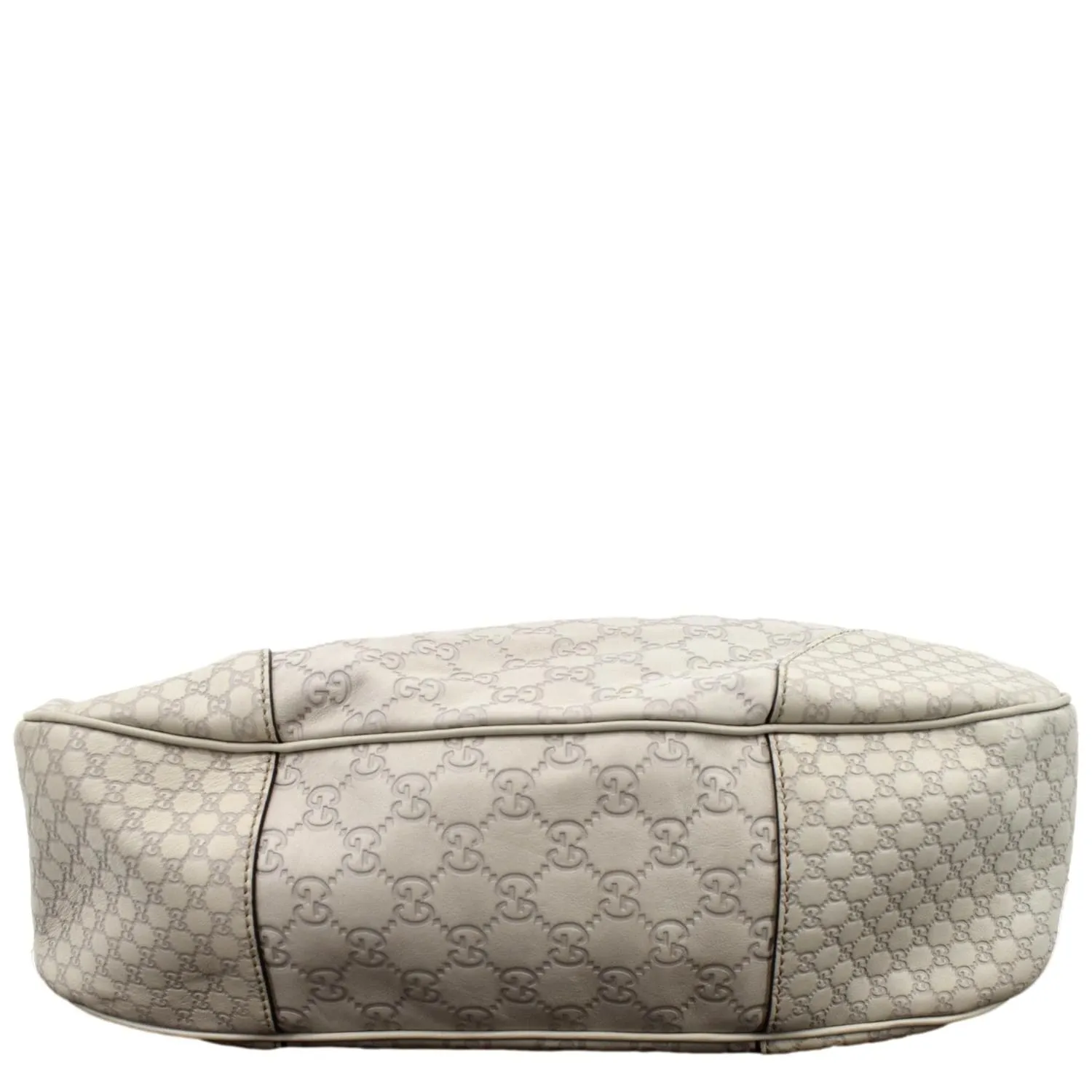 GUCCI GG Guccissima Leather Hobo Bag Ivory 336754