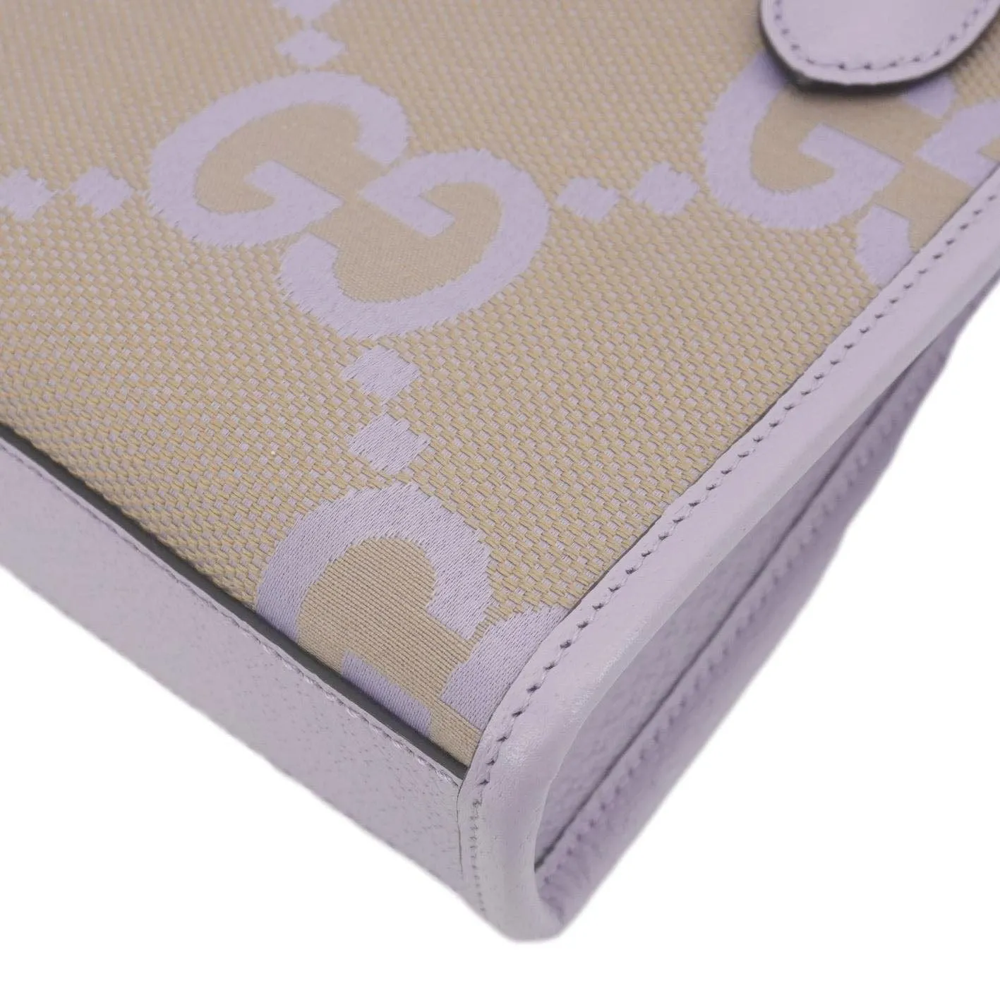 GUCCI Jumbo GG Canvas Mini Tote Bag Purple  671623