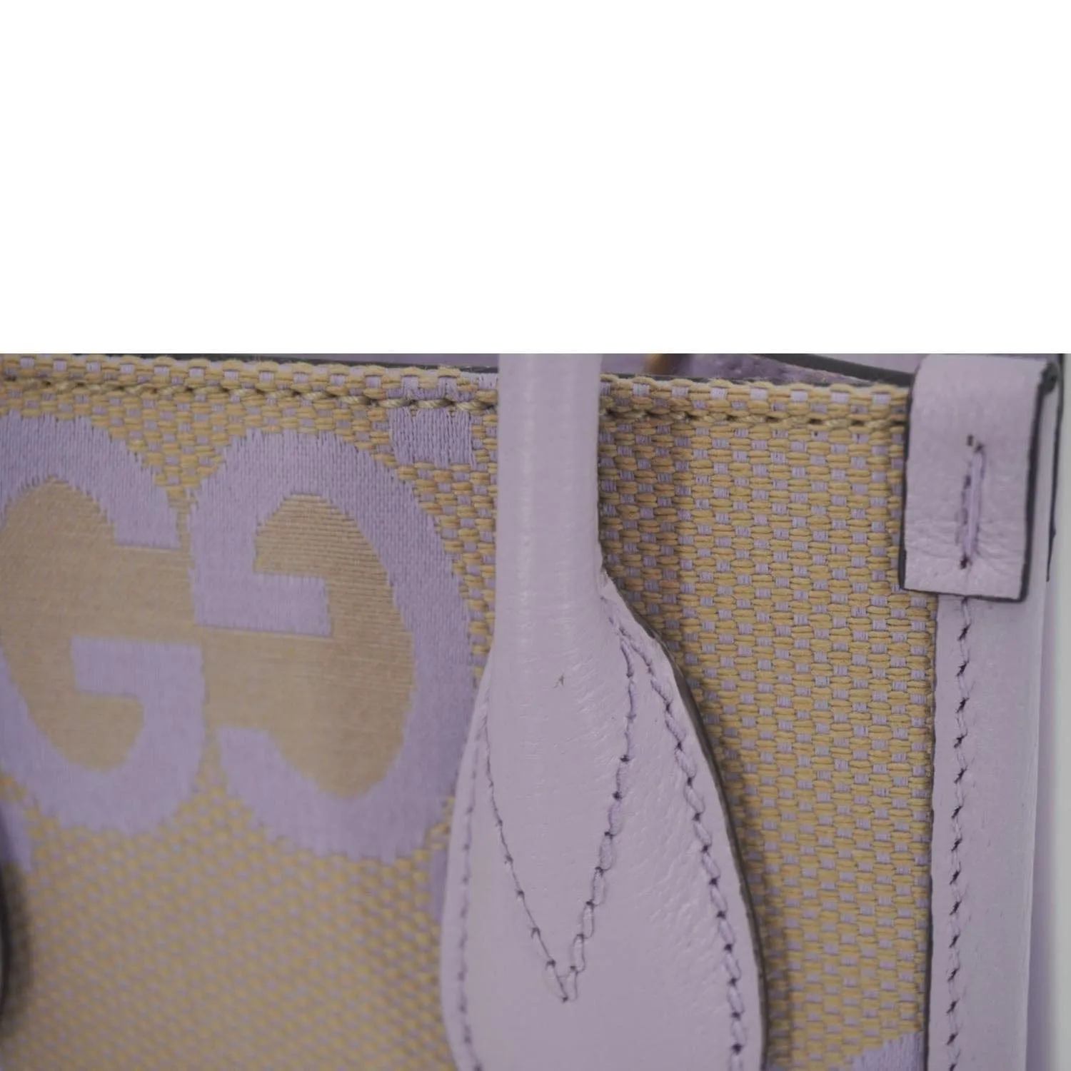 GUCCI Jumbo GG Canvas Mini Tote Bag Purple  671623