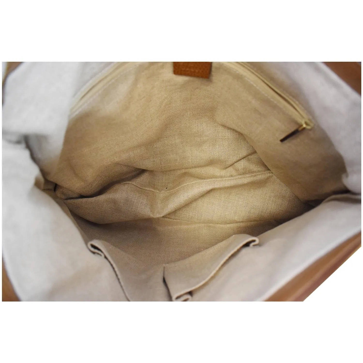 GUCCI Large Bree GG Canvas Hobo Bag Beige 449244