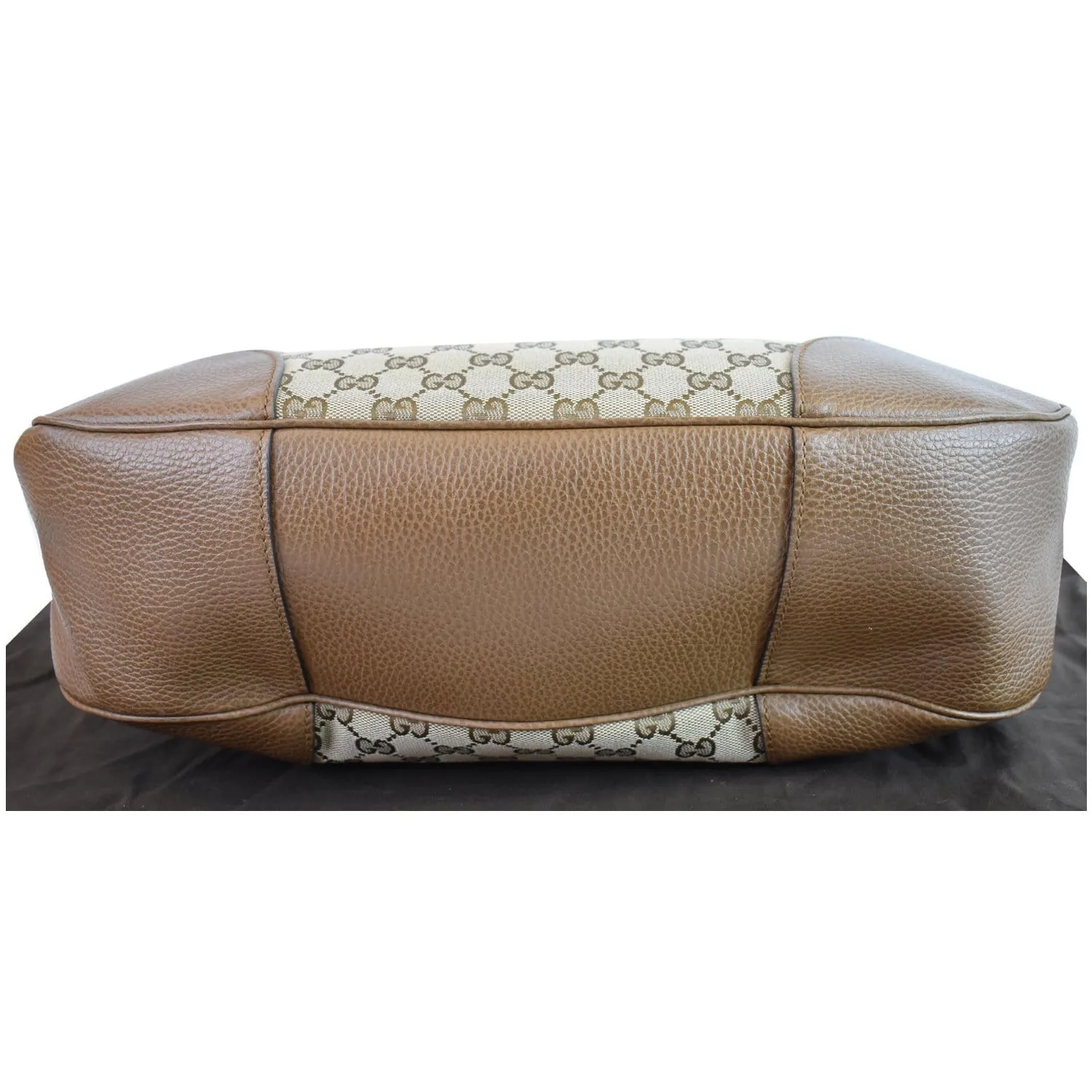 GUCCI Large Bree GG Canvas Hobo Bag Beige 449244