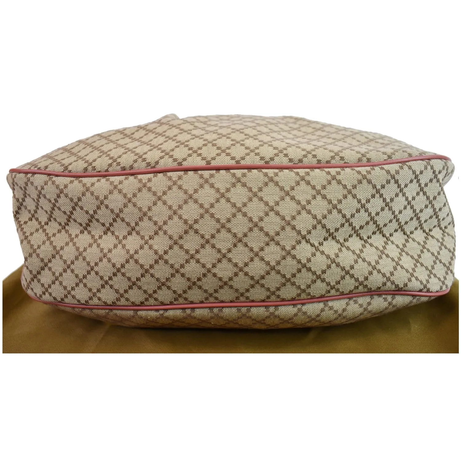 GUCCI Medium Sukey Diamante Canvas Hobo Bag Beige 232955