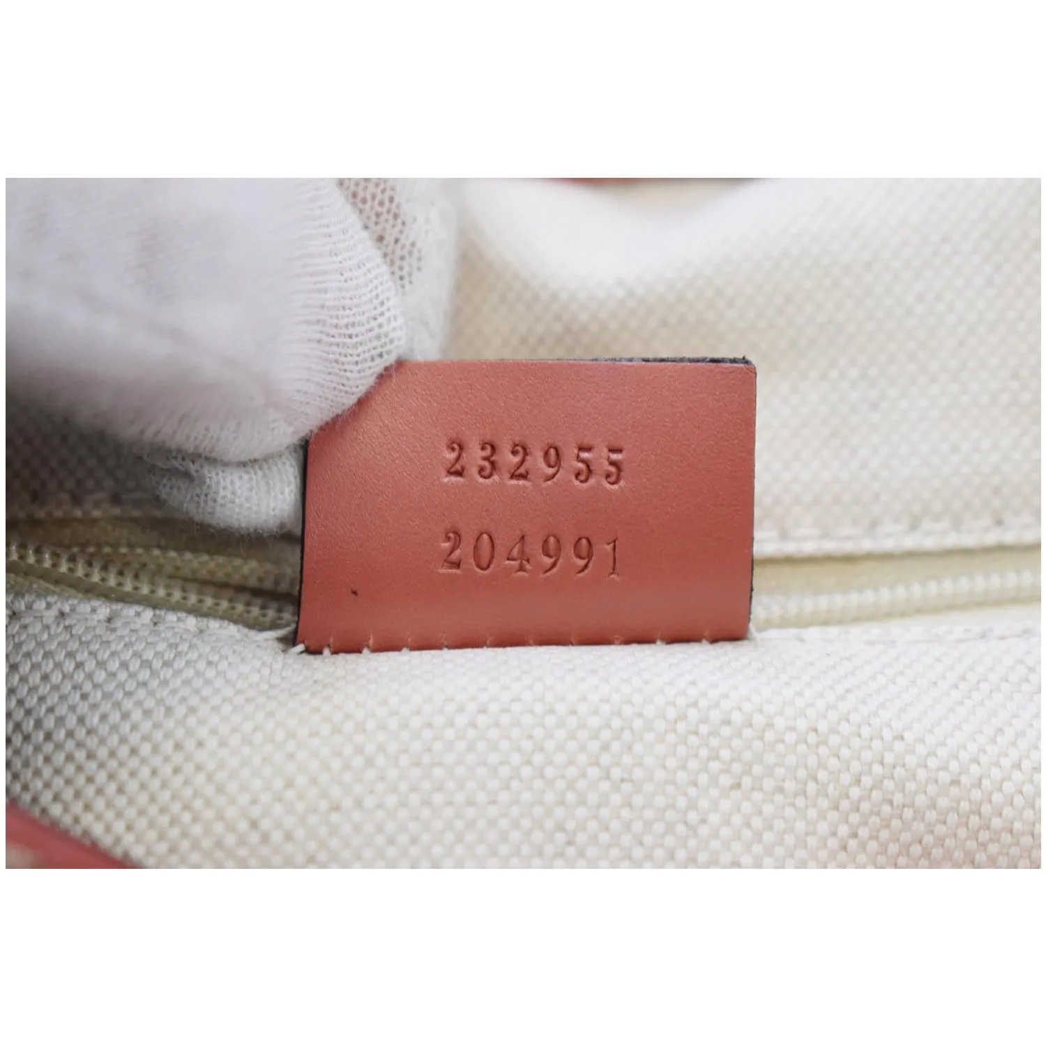GUCCI Medium Sukey Diamante Canvas Hobo Bag Beige 232955