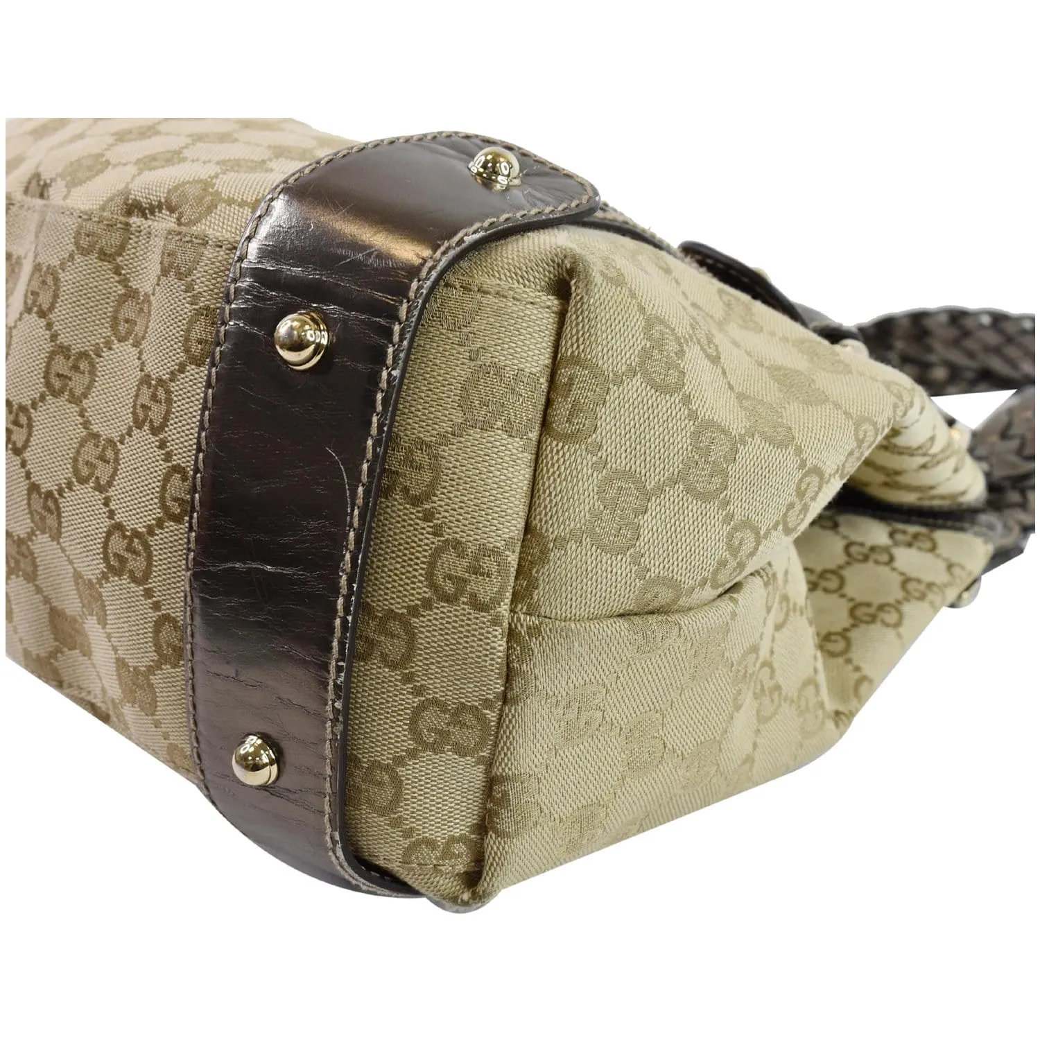 GUCCI Pelham Medium GG Canvas Hobo Bag Beige 137621