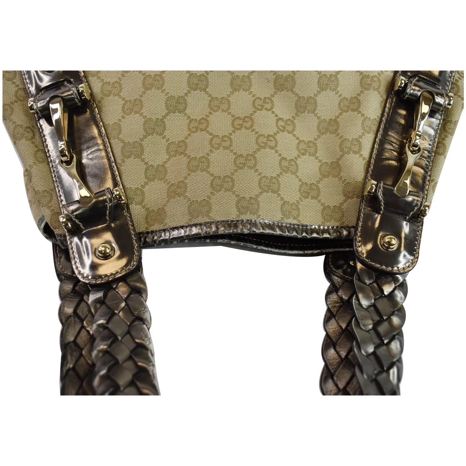 GUCCI Pelham Medium GG Canvas Hobo Bag Beige 137621