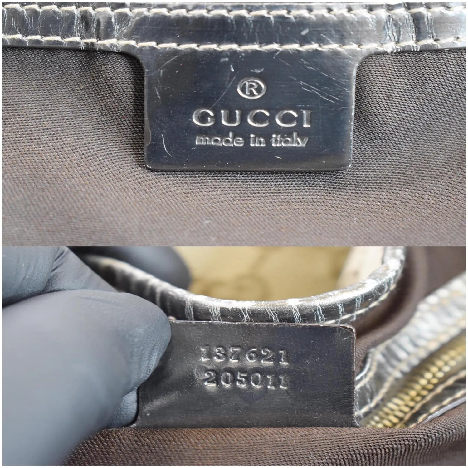 GUCCI Pelham Medium GG Canvas Hobo Bag Beige 137621