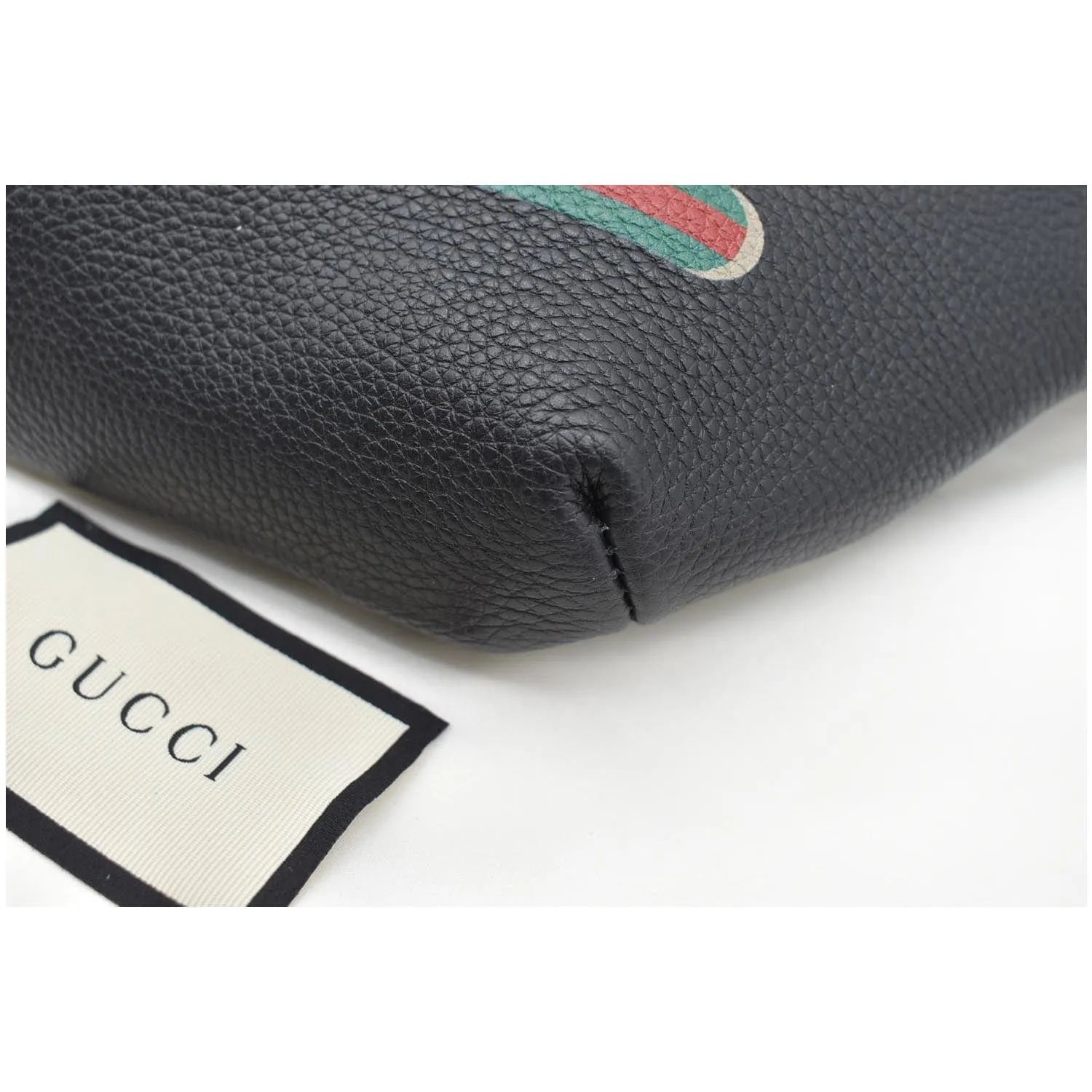 GUCCI Print Small Leather Belt Small Waist Bum Bag Black 527792 - 10% OFF