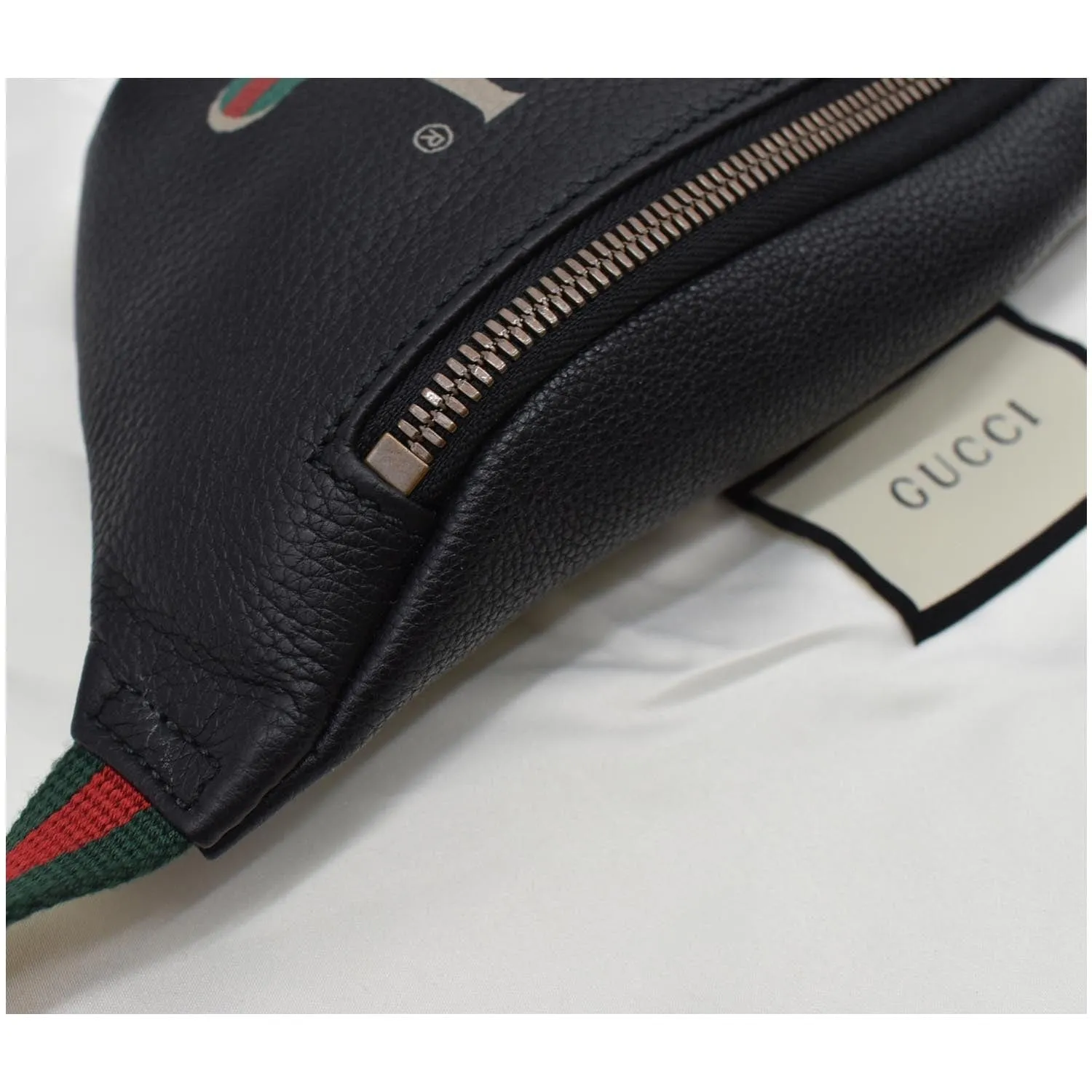 GUCCI Print Small Leather Belt Small Waist Bum Bag Black 527792 - 10% OFF