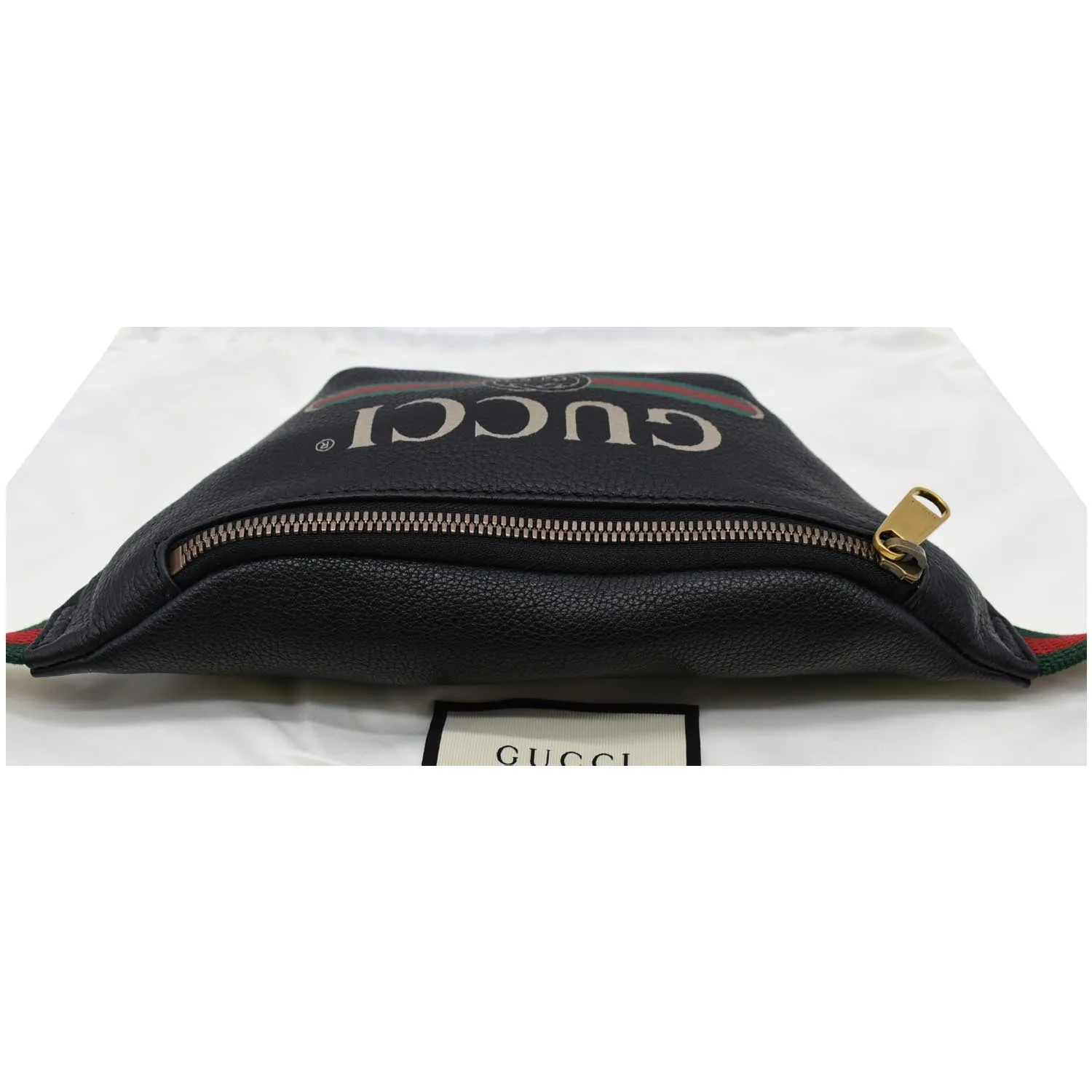 GUCCI Print Small Leather Belt Small Waist Bum Bag Black 527792 - 10% OFF