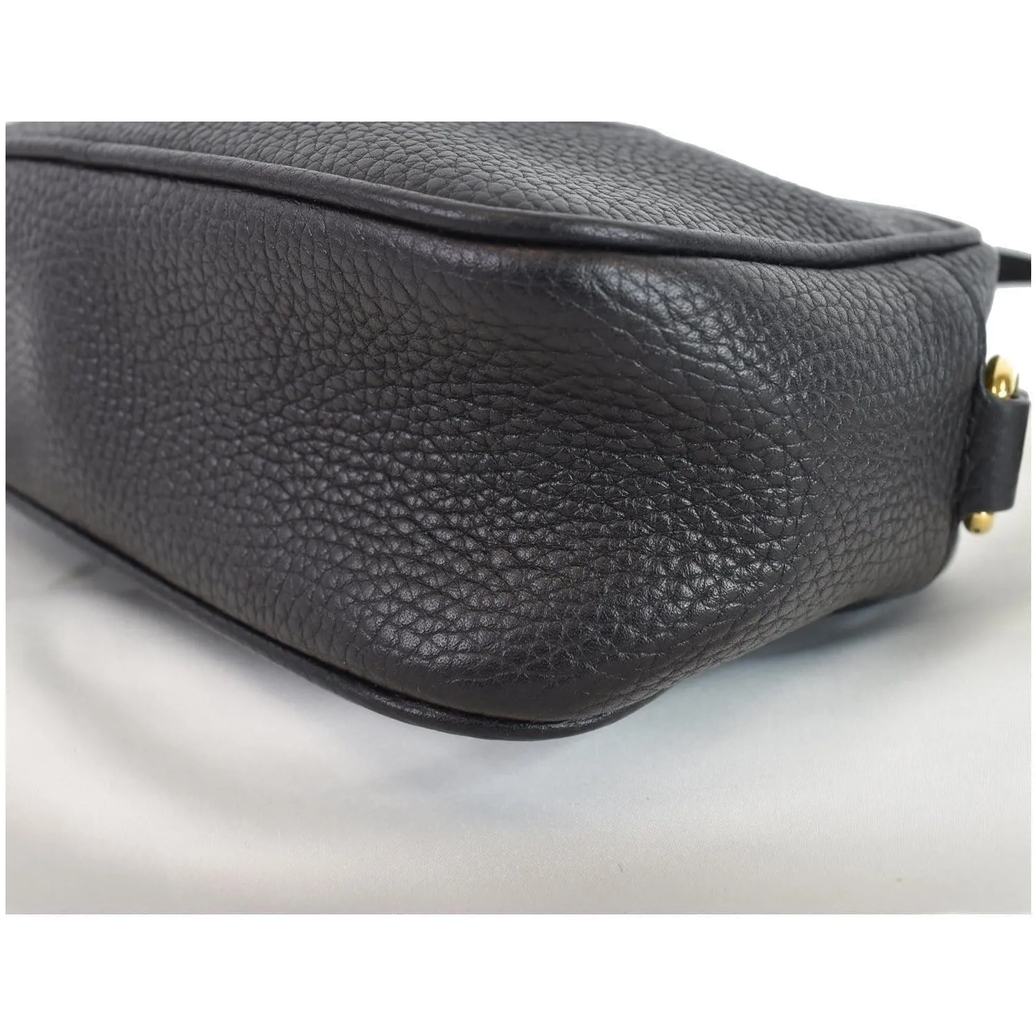 GUCCI  Soho Disco Small Leather Crossbody Bag Black 347994