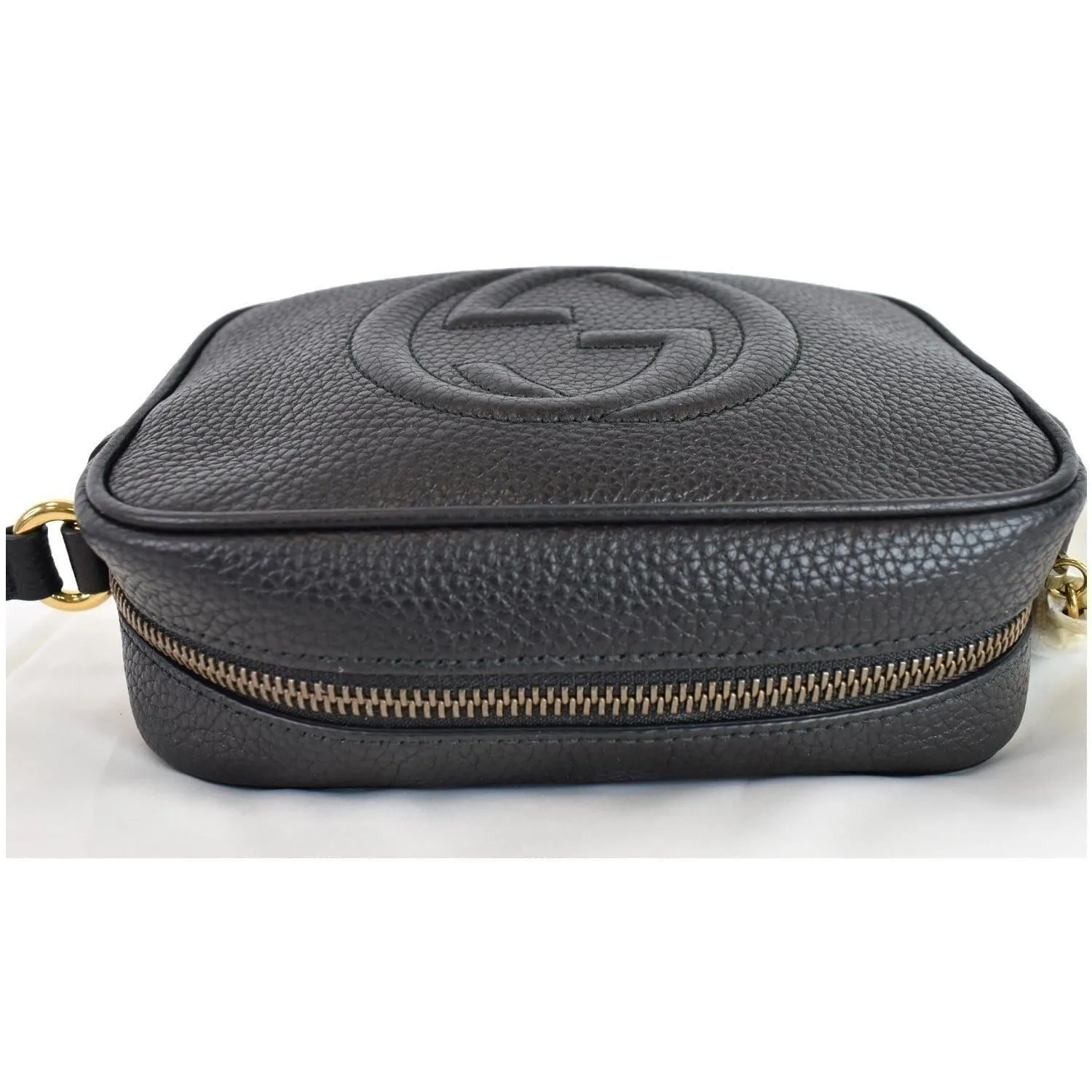 GUCCI  Soho Disco Small Leather Crossbody Bag Black 347994
