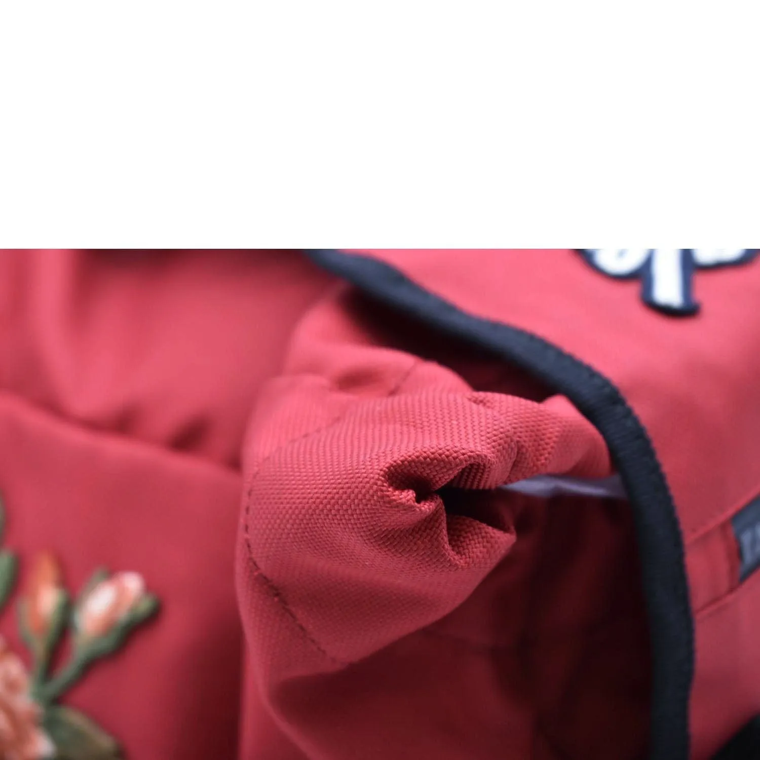 GUCCI Techno Embroidered Canvas Web Backpack Bag Red  450982