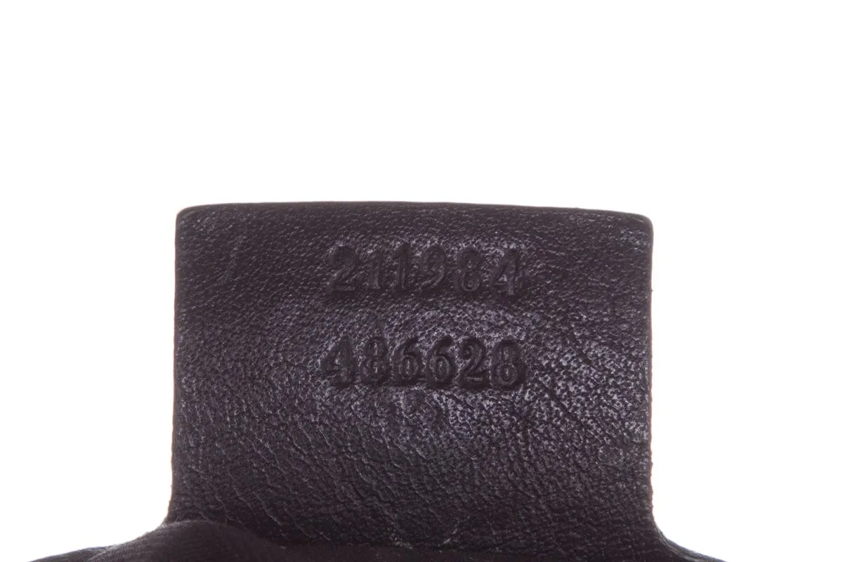 Gucci Vintage Black Monogram Hobo