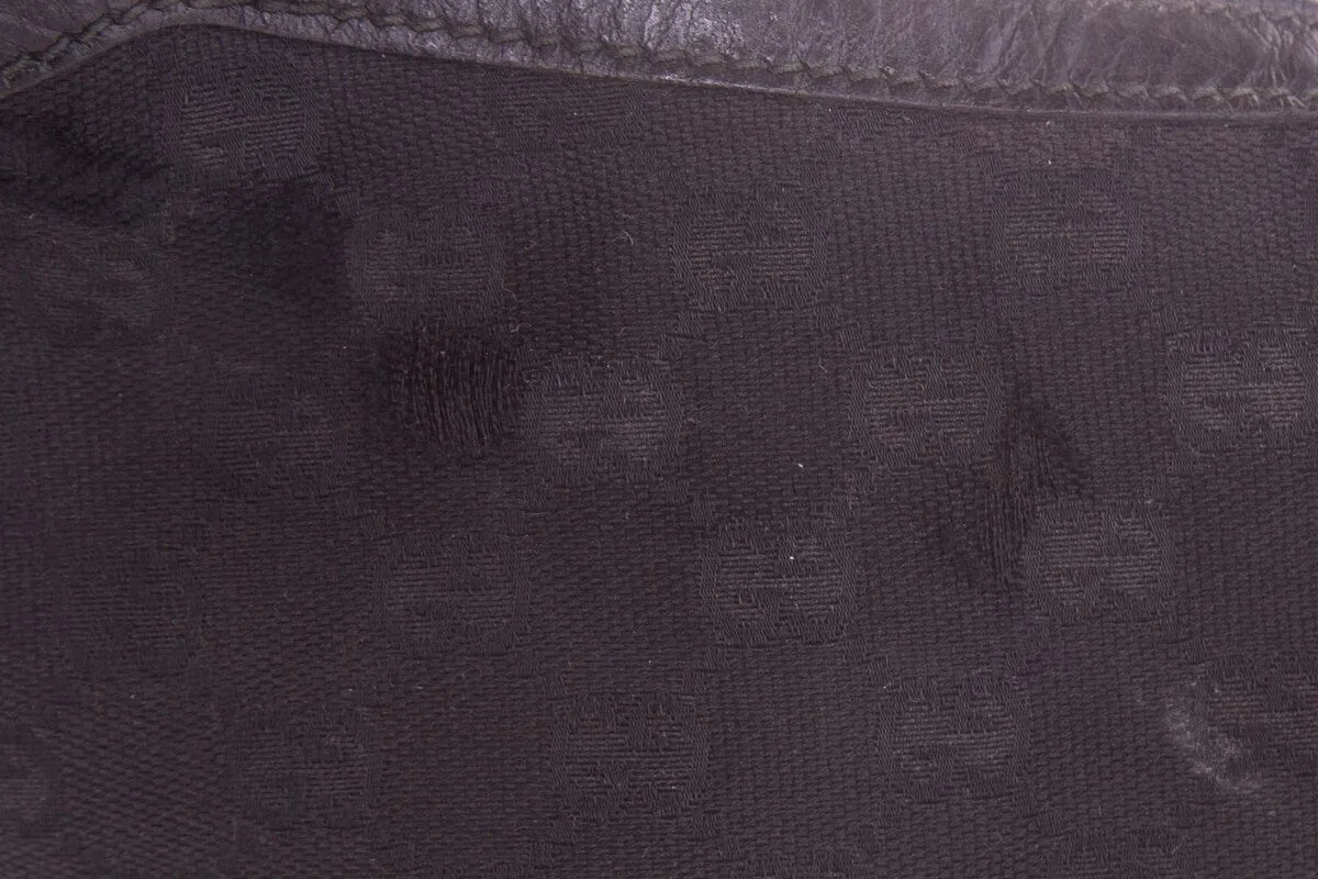 Gucci Vintage Black Monogram Hobo