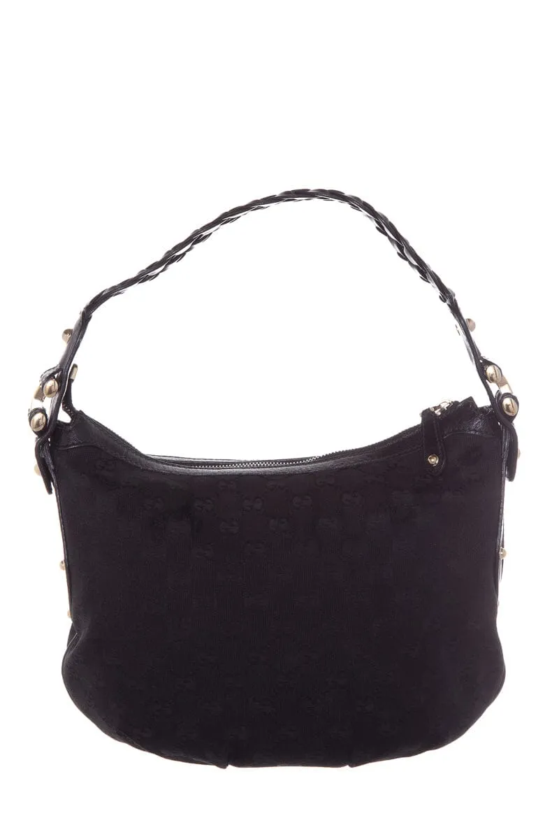 Gucci Vintage Black Monogram Hobo