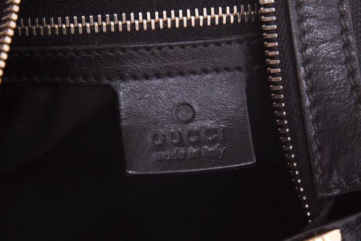 Gucci Vintage Black Monogram Hobo