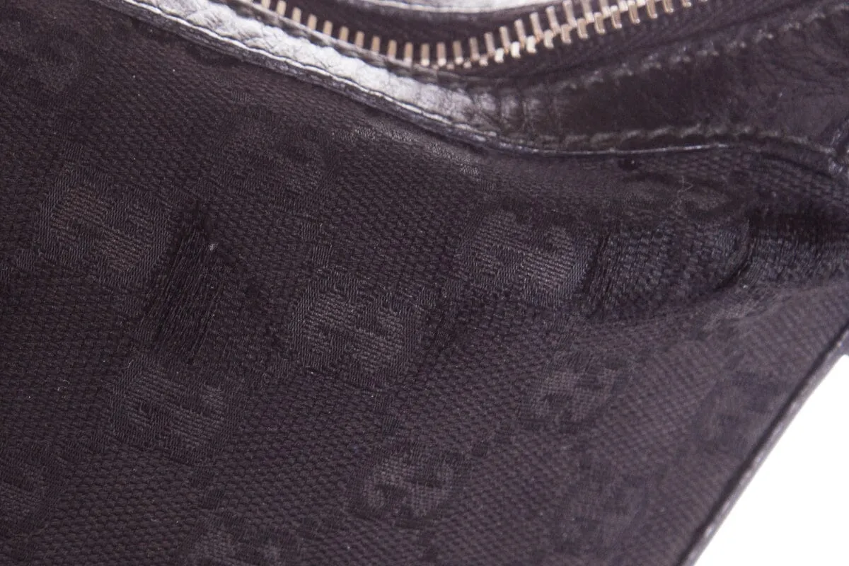 Gucci Vintage Black Monogram Hobo
