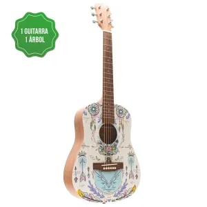 Guitarra Acústica Travel Indie 34" - Incluye Funda Acolchada