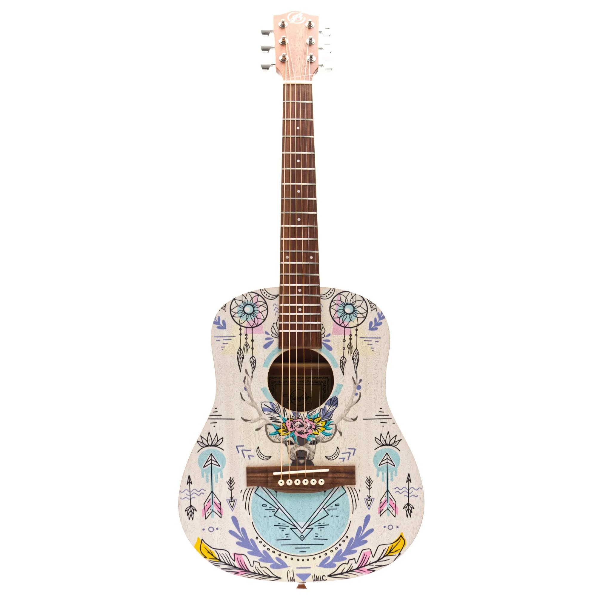 Guitarra Acústica Travel Indie 34" - Incluye Funda Acolchada