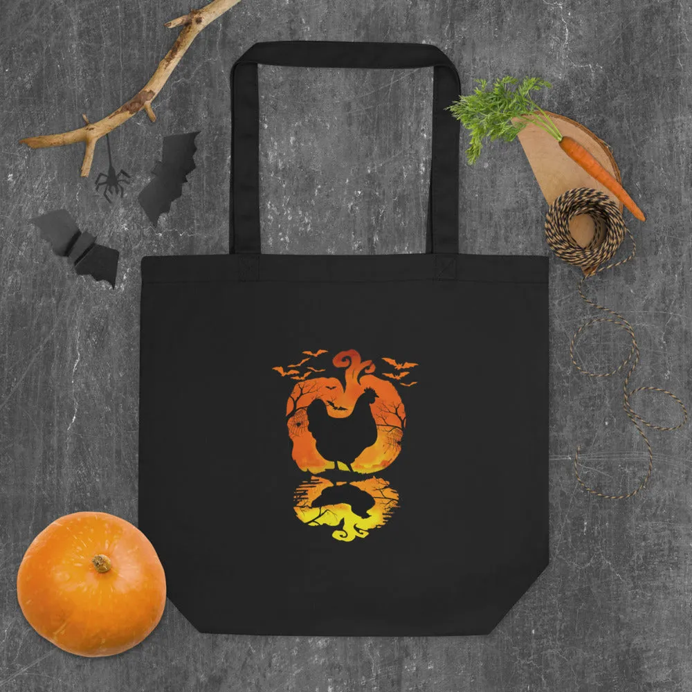 Halloween Hen Trick or Treat Eco Tote Bag