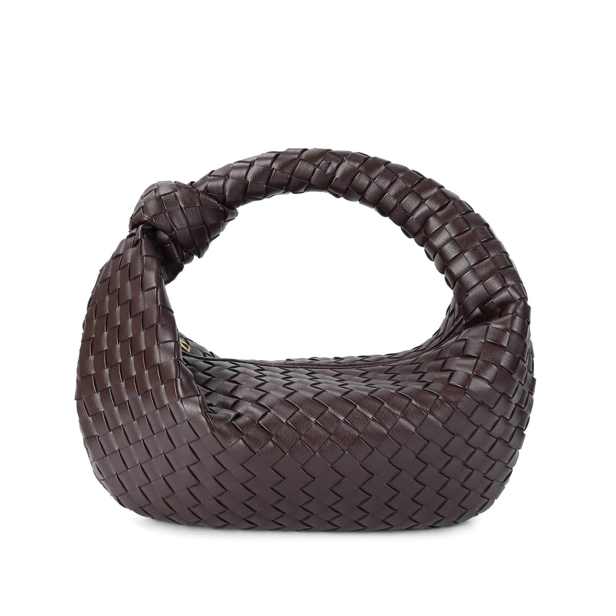 Hand-Woven Large Leather Hobo/Tote