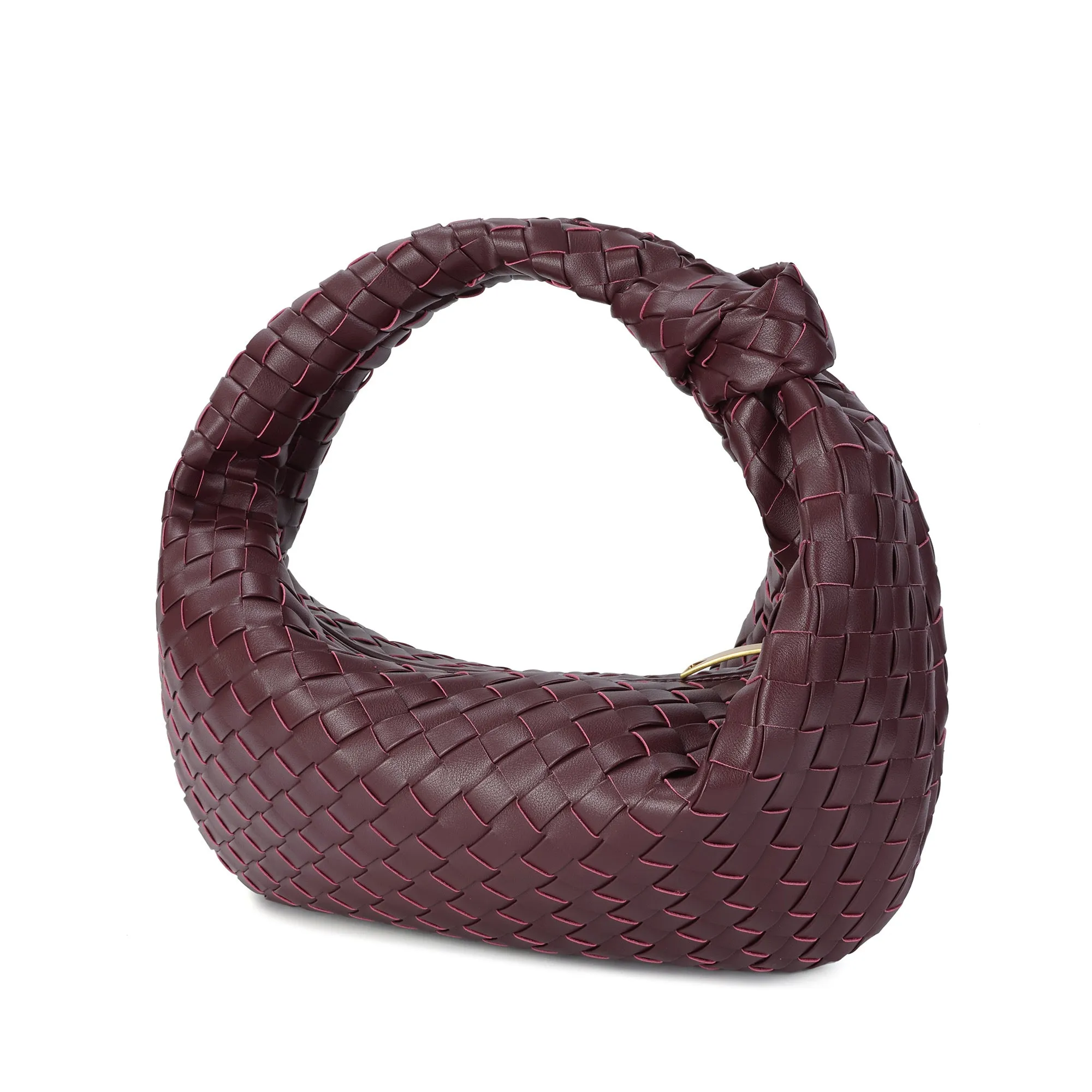 Hand-Woven Large Leather Hobo/Tote