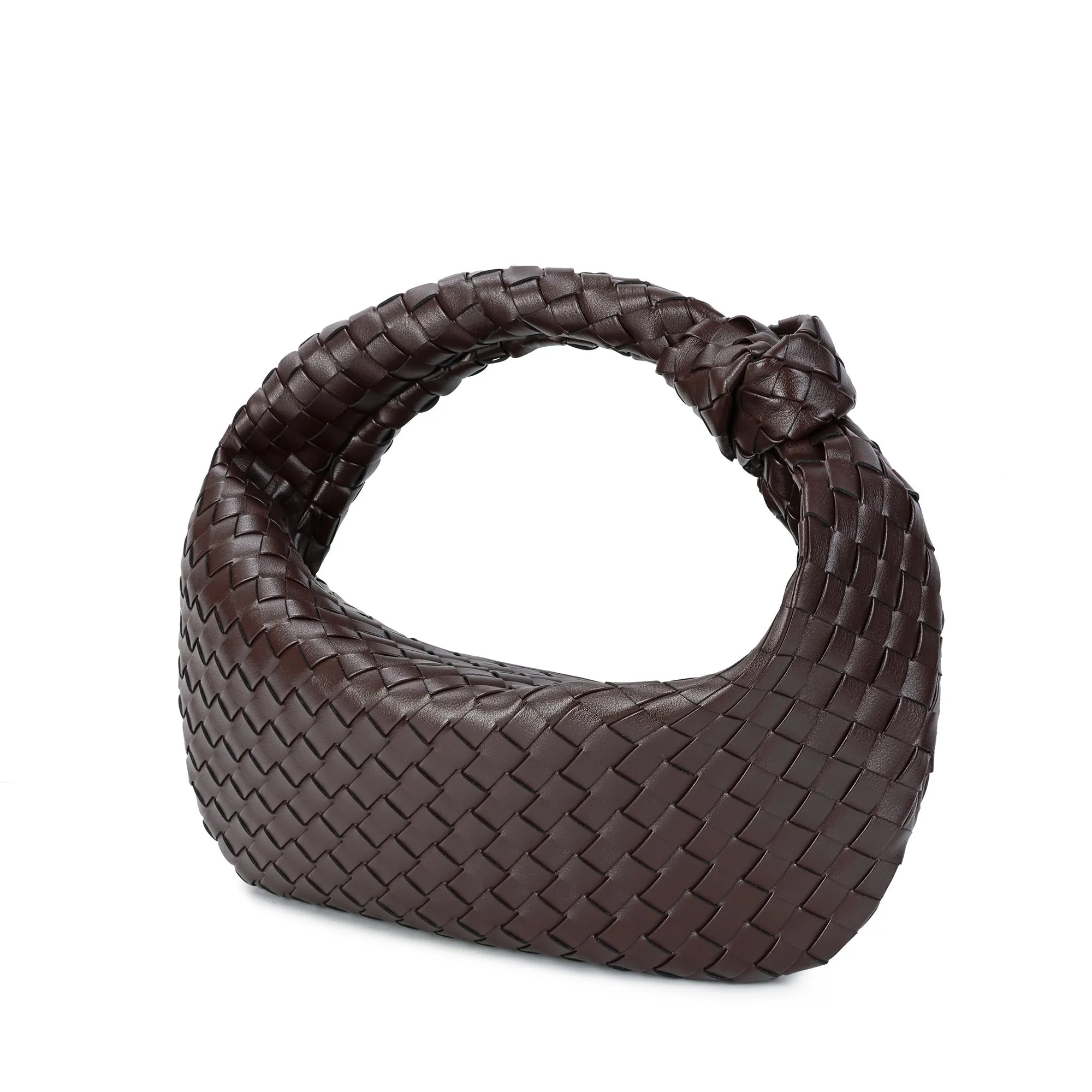 Hand-Woven Large Leather Hobo/Tote