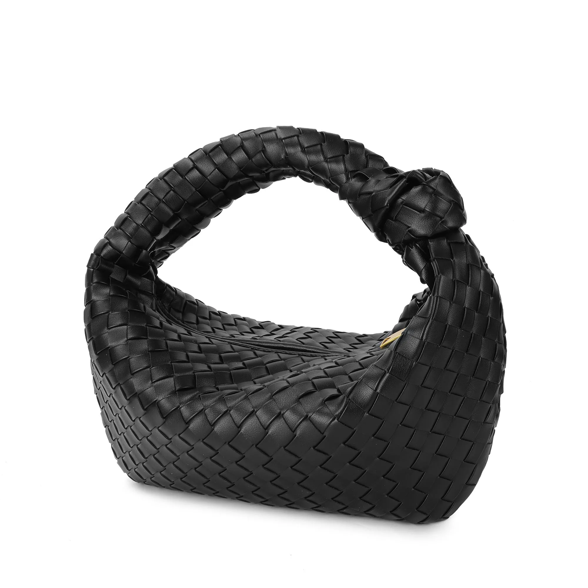 Hand-Woven Large Leather Hobo/Tote