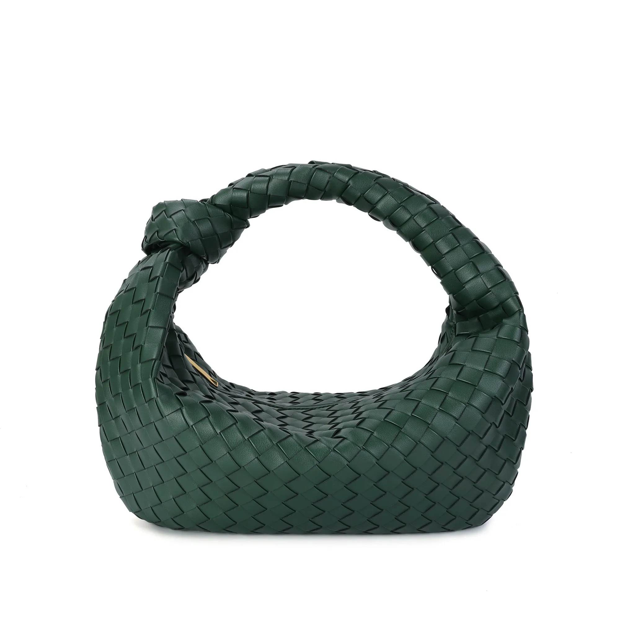 Hand-Woven Large Leather Hobo/Tote