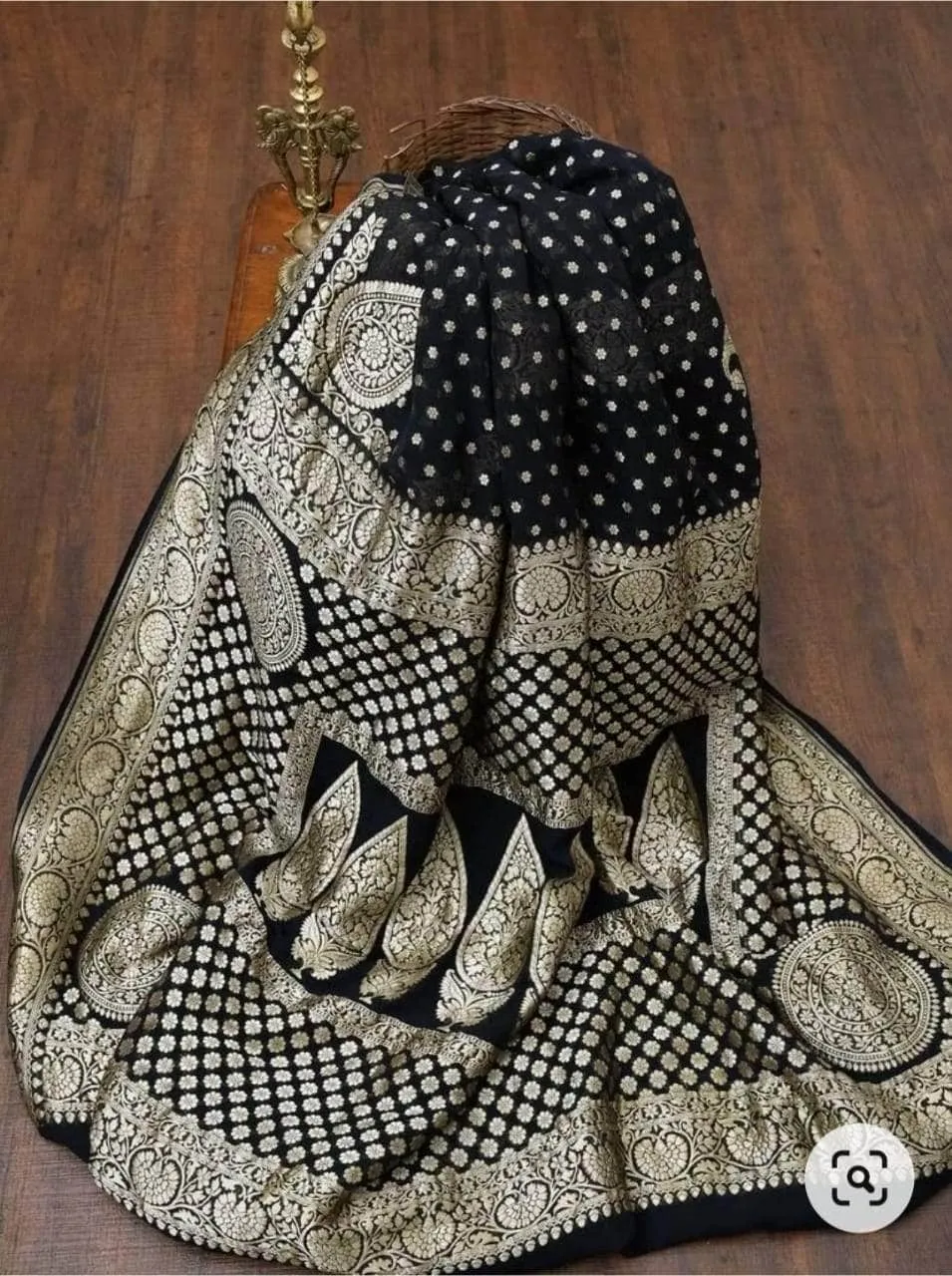 Handloom Banarasi Chiffon Khaddi Georgette Silk Saree