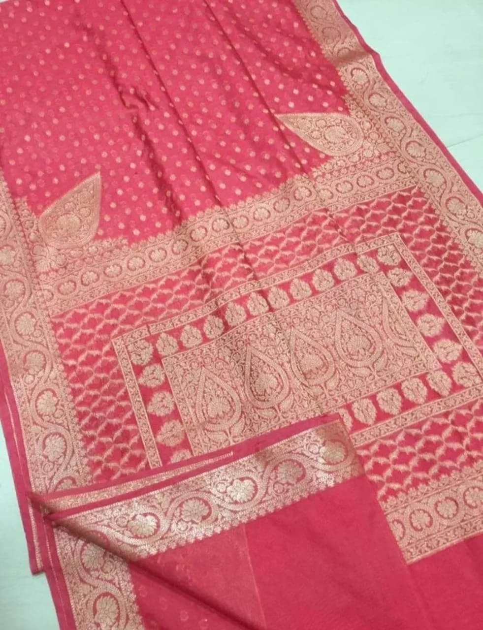 Handloom Banarasi Chiffon Khaddi Georgette Silk Saree