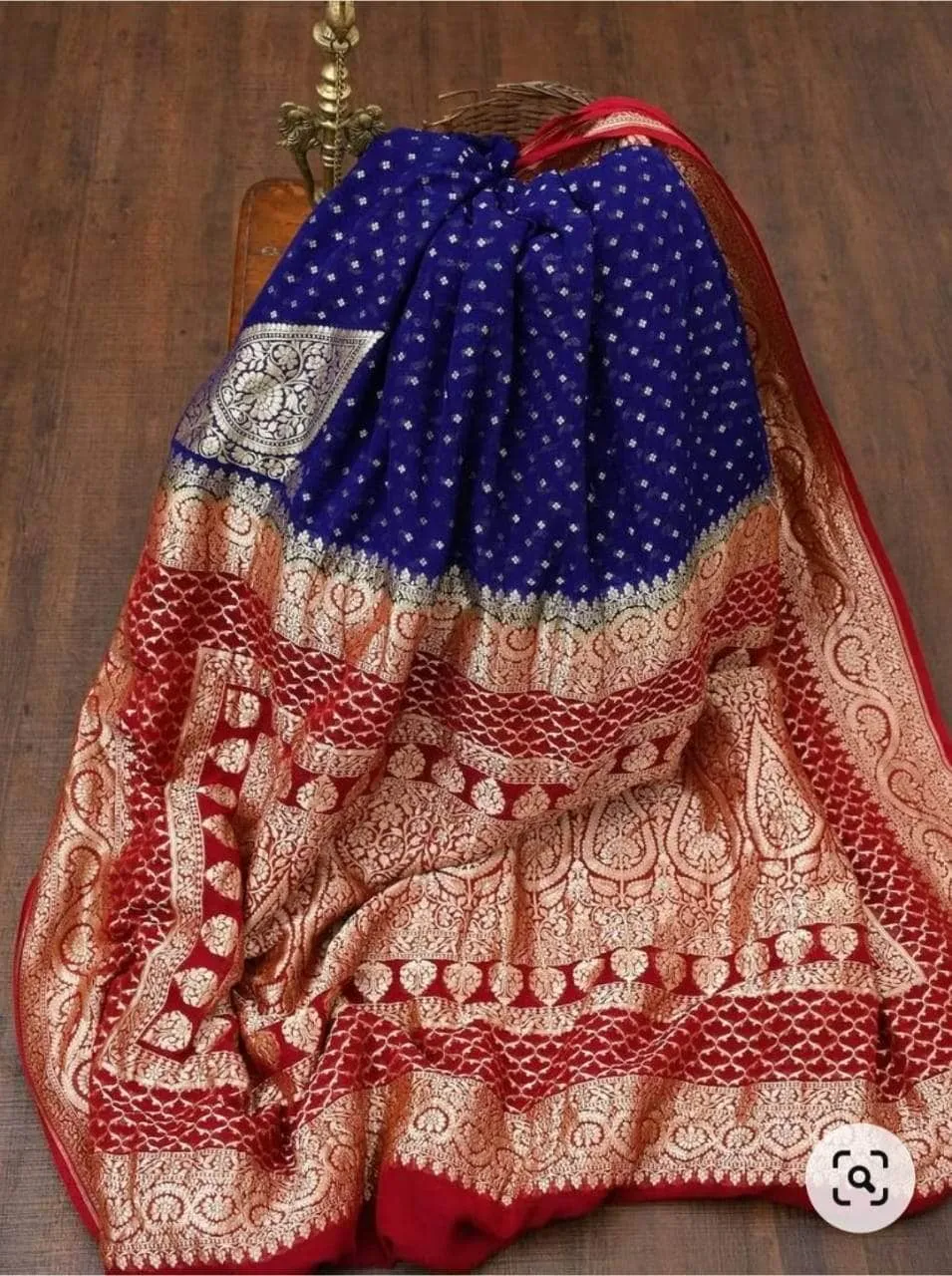 Handloom Banarasi Chiffon Khaddi Georgette Silk Saree