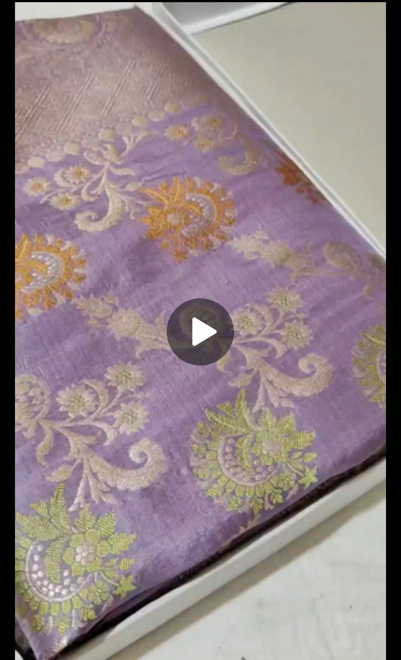 Handloom Woven Banarasi Khaddi Katan Meenakari Border Silk Saree