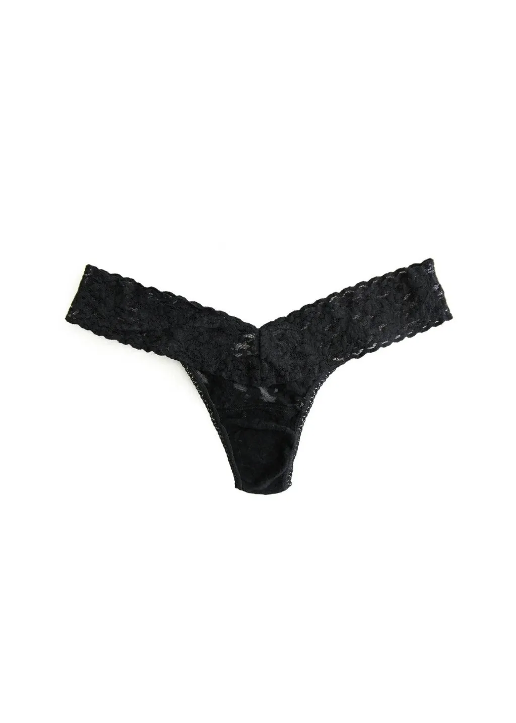 Hanky Panky Signature Lace Low Rise Thong in Black