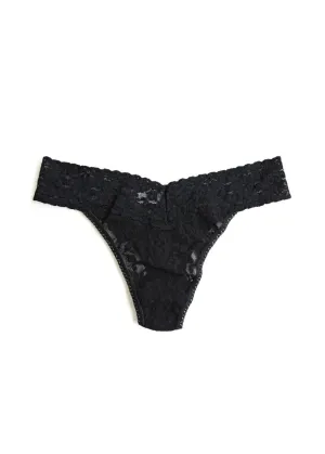 Hanky Panky Signature Lace Original Rise Thong in Black