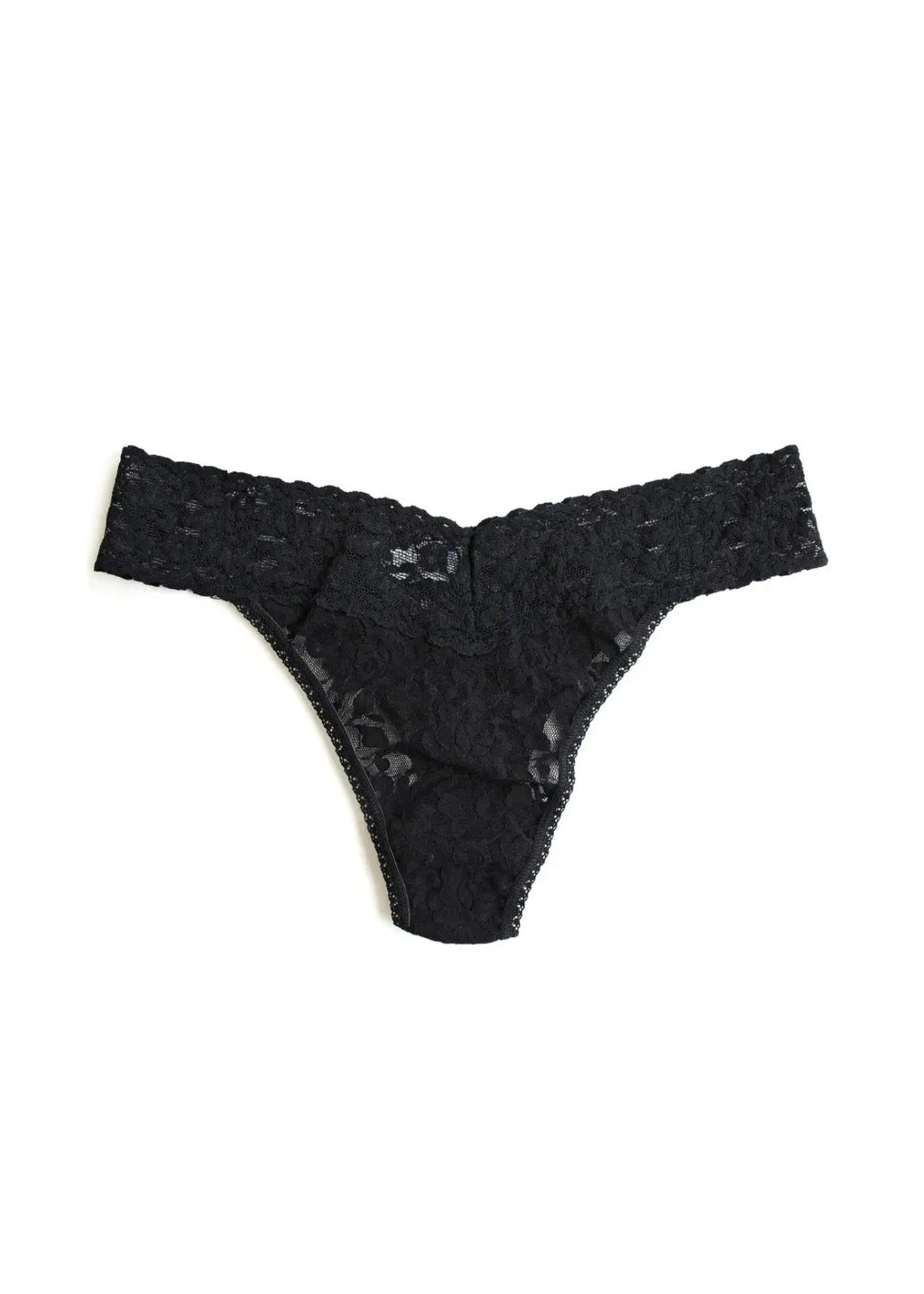 Hanky Panky Signature Lace Original Rise Thong in Black