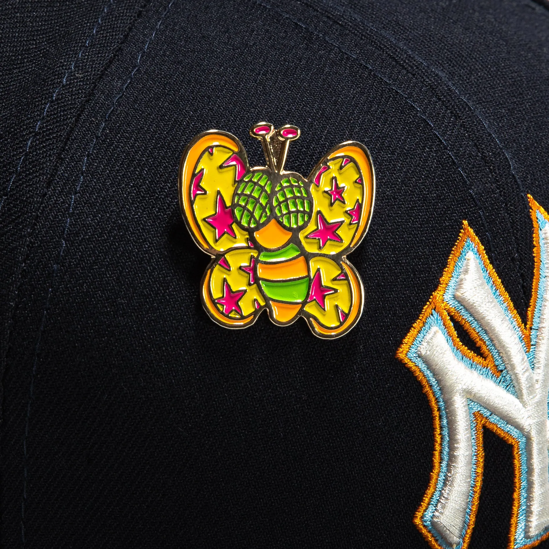 Hat Club Super Bloom Buzzy Butterfly Pin - Multi-Color
