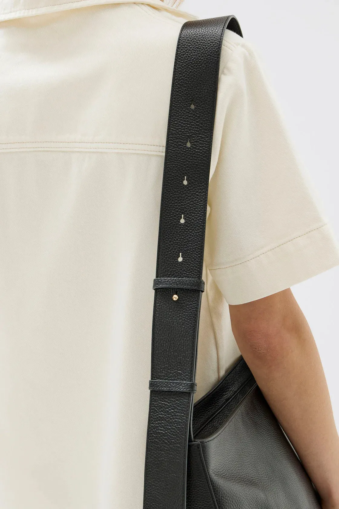 Hazel Leather Bag - Black