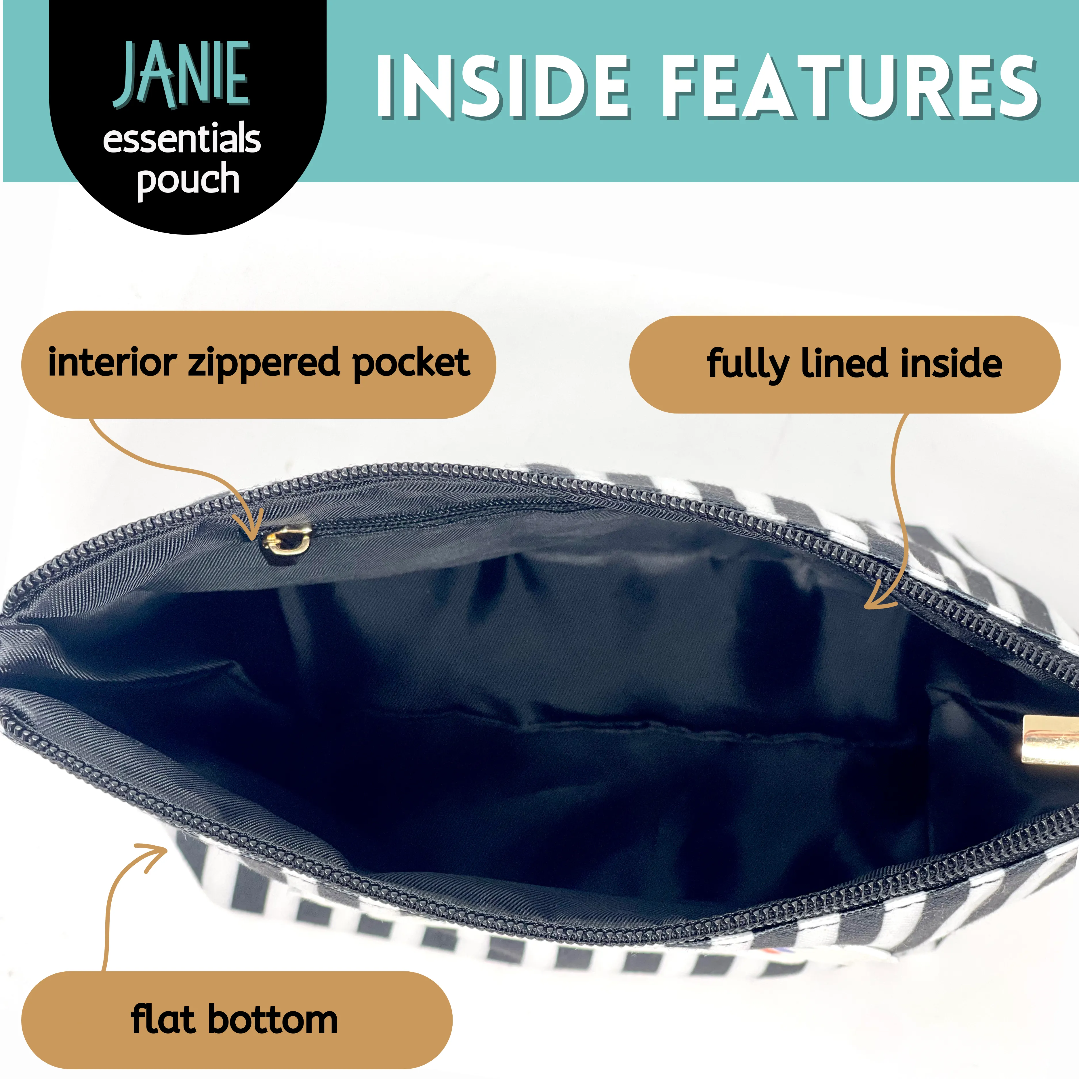 Heart and Paws Janie Zippered Pouch