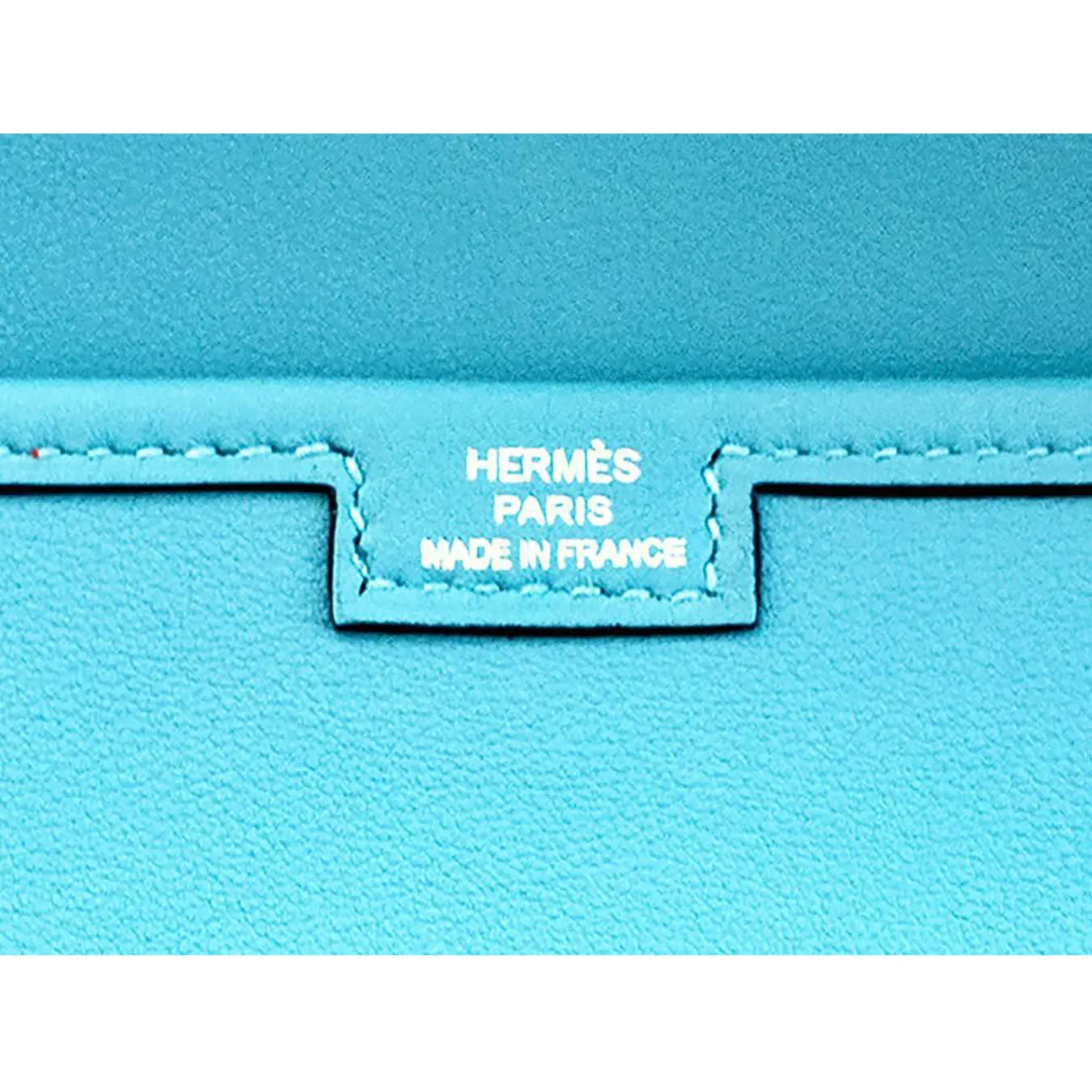 Hermes Blue Saint Cyr Jige Elan Clutch Bag Robin Egg Blue Charming