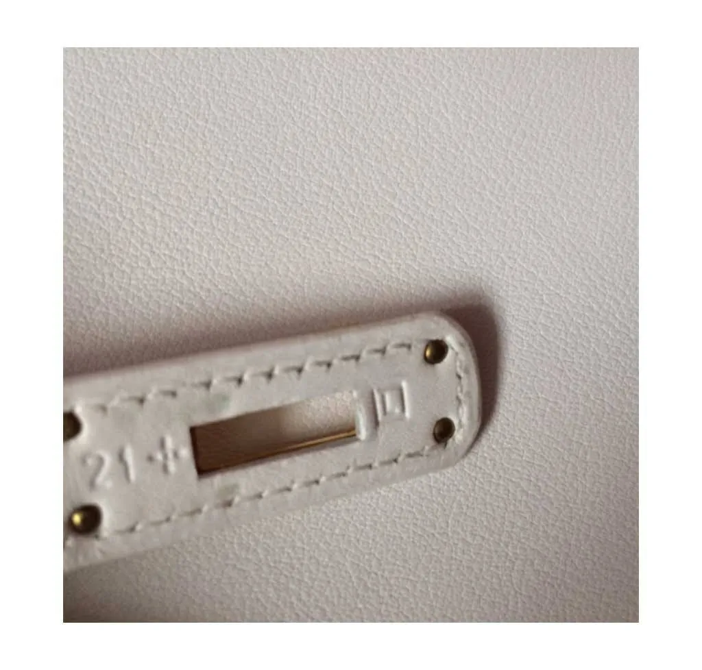 Hermès Kelly Cut Longue Pochette White Bag
