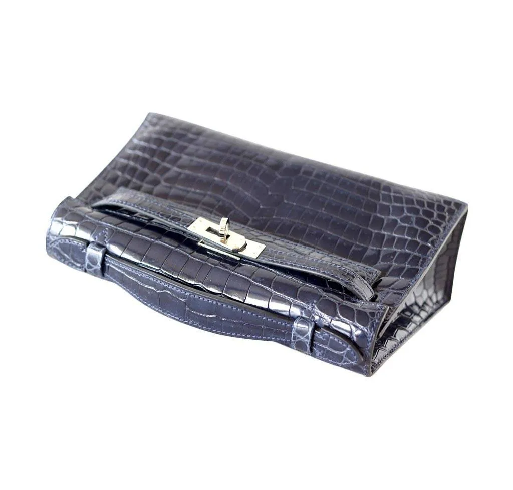 Hermès Kelly JPG Pochette Bleu Abyss Bag