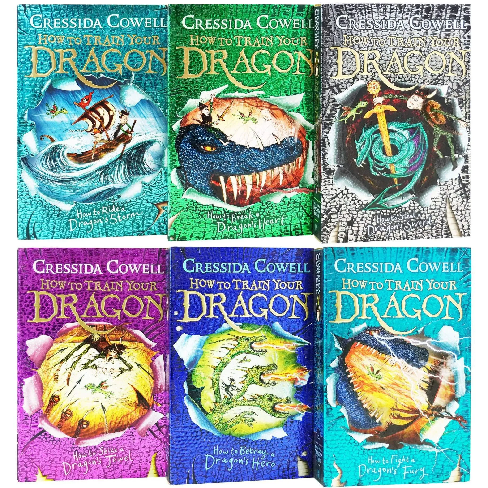 How to Train Your Dragon 6 Books Collection Set Book 7 to12  By Cressida Cowell NEW