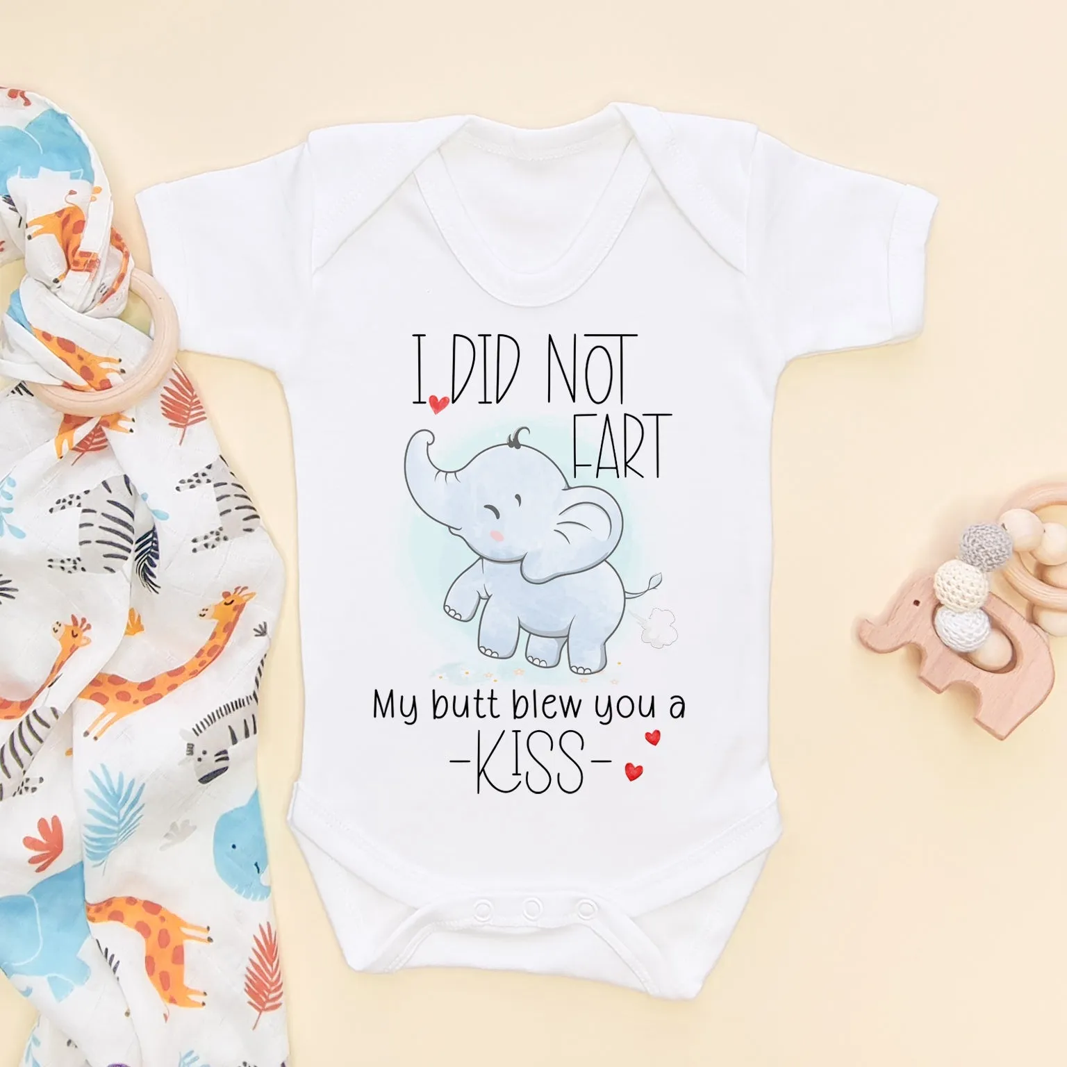 I Did Not Fart Funny Baby Bodysuit