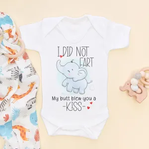 I Did Not Fart Funny Baby Bodysuit