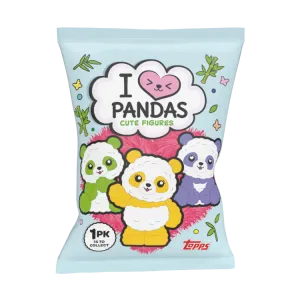 I Love Panda Cute Figures Packet