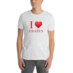 I Love Uranus T Shirt White Funny Gay T Shirt Short-Sleeve Gay T-Shirt