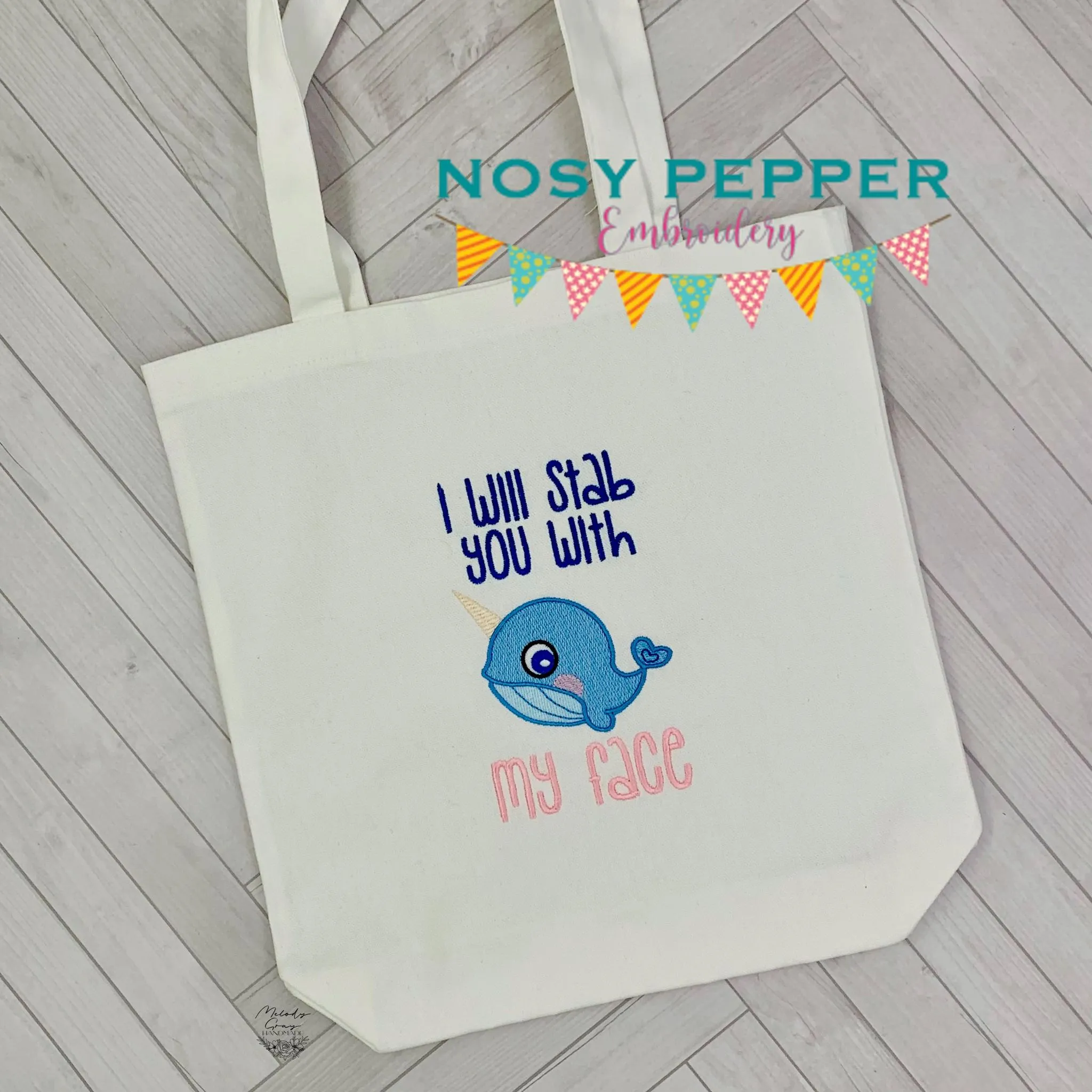 I Will Stab You With My Face machine embroidery design (4 sizes included) DIGITAL DOWNLOAD