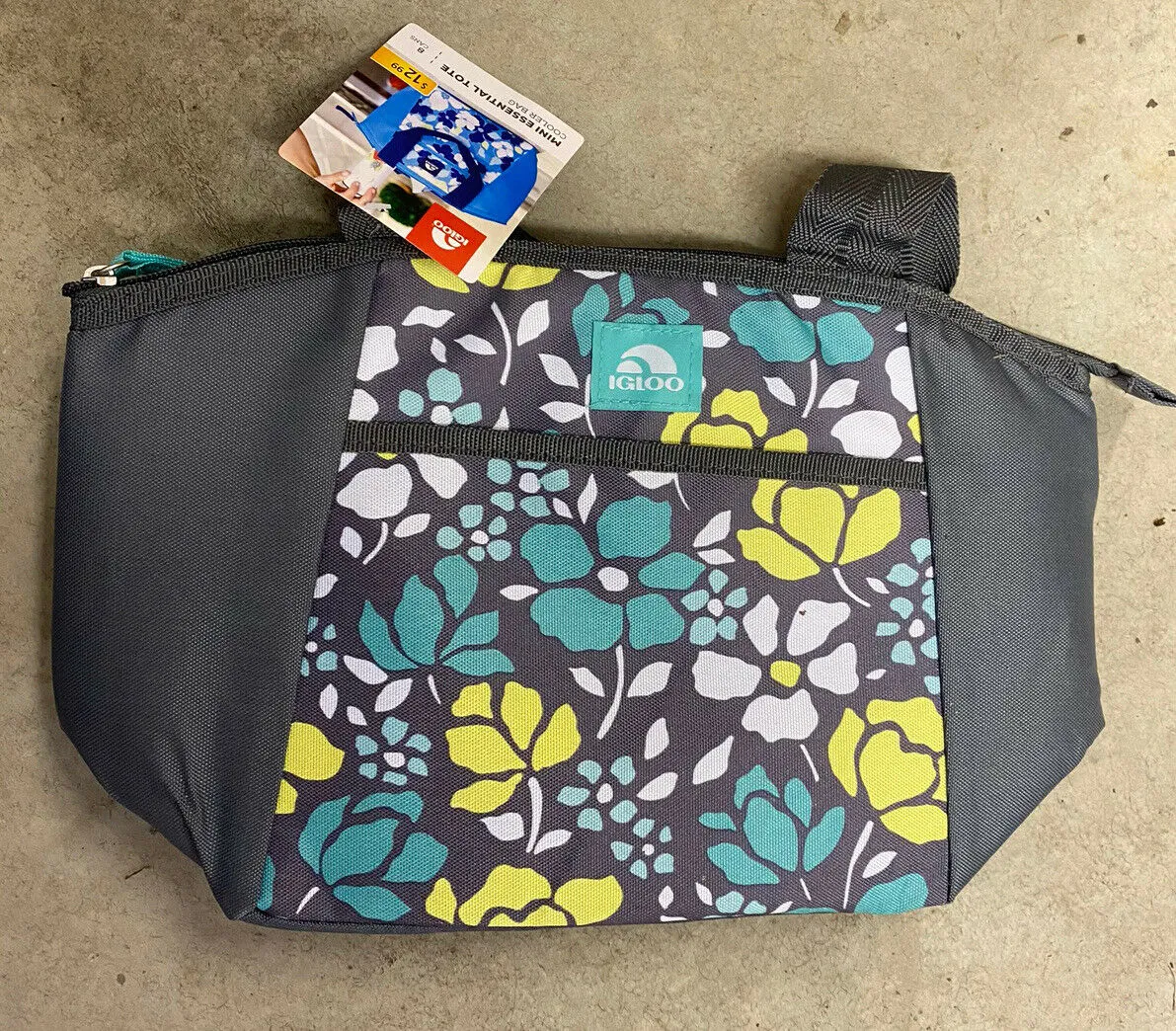 Igloo 8 Can Cooler INSULATED LUNCH KIT Box Bag Hot Cold Travel Mini Tote Flower
